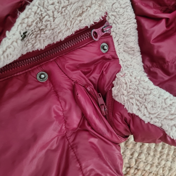 COLINS dark red sleeveless vest lightweight warm down and feather filling size M - Picture 5 of 8